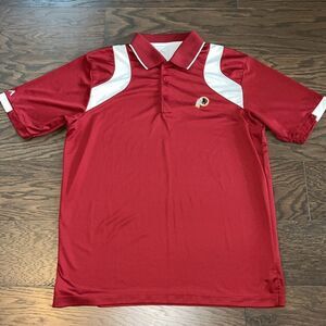 Vintage Antigua polyester men’s Washington Redskins Polo golf shirt L 2 tone